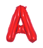 Balão Metalizado Letra A 40cm Vermelho 8076 Make+