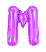 Balão Metalizado Letra M 40cm Pink 8126 Make+
