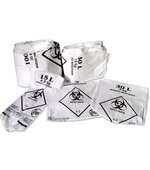 Saco p/ lixo 100lt Branco Infectante Resistente c/ 100