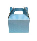 Caixa Surpresa Decorada 12x16,5x6cm Azul Bebê c/8und - Kit Festa