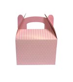 Caixa Surpresa Decorada 12x16,5x6cm Rosa Bebê c/8und - Kit Festa