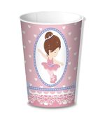Copo Decorado 200ml Bailarina c/8und - Kit Festa