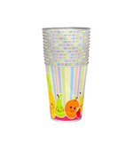 Copo Decorado 200ml Tutti Frutti c/8und - Kit Festa