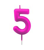 Vela Metalizada 6cm N5 Pink 4513 Make+