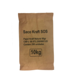 Saco Kraft Natural SOS 10kg 35x21