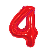 Balão Metalizado N4 40cm Vermelho 8106 Make+