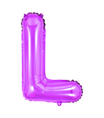 Balão Metalizado Letra L 40cm Pink 8125 Make+