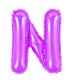 Balão Metalizado Letra N 40cm Pink 8127 Make+