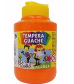 Tinta Tempera Guache 250ml Laranja Acrilex 0517
