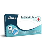 Luva Nitrilica Azul s/ po c/ 100 und "M/8" Nobre CA39331