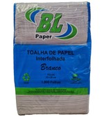 Papel Toalha Interfolha 20x20 Branco Eco c/ 1000 Bl Paper