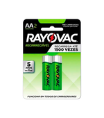 Pilha Pequena AA Recarregavel 1350A c/2 Rayovac
