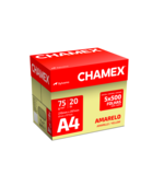 Papel A4 75g Amarelo cx c/ 2500 Chamex