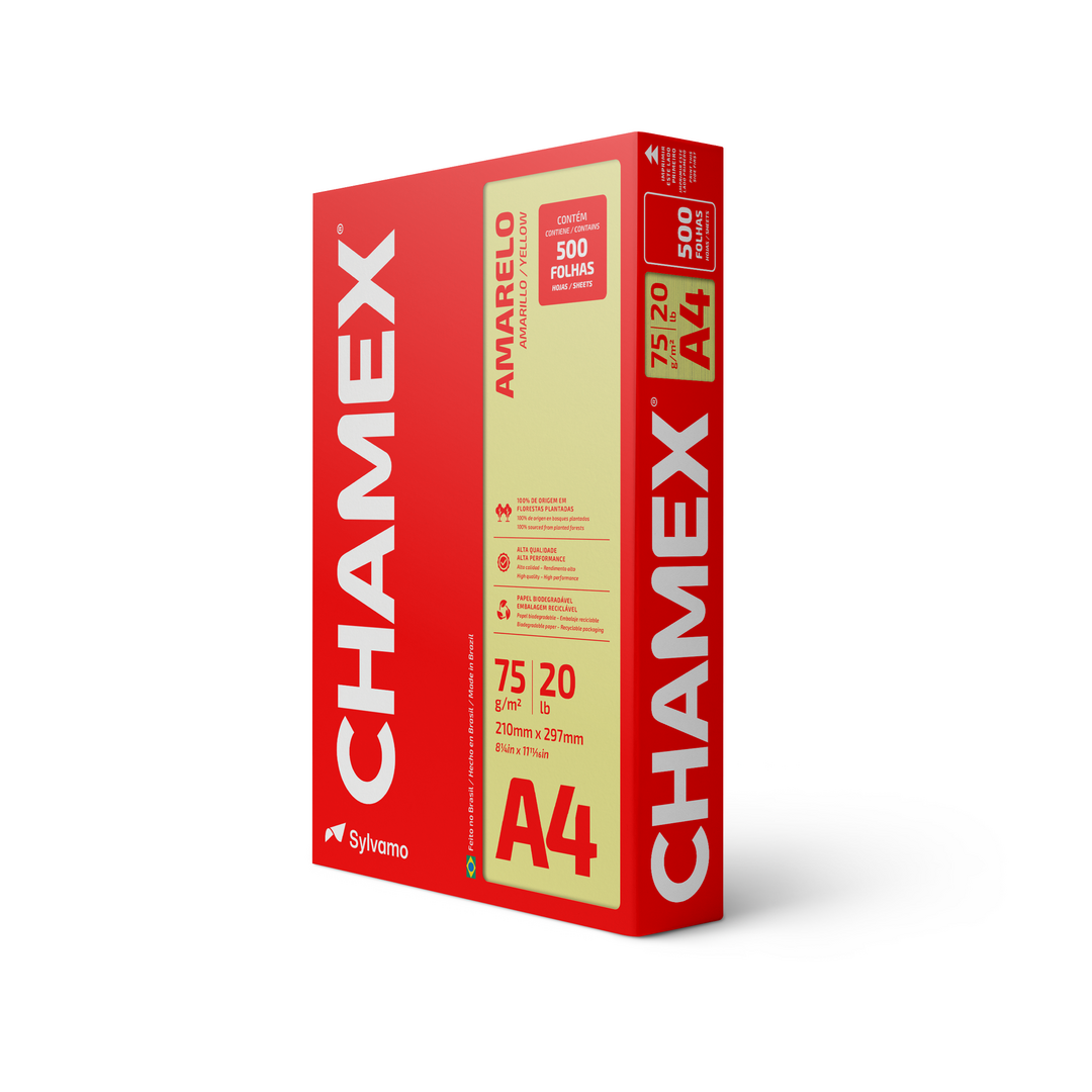 Sylvamo chamex rebrading carrossel sulfiteamarelaa4500folhas75g 1