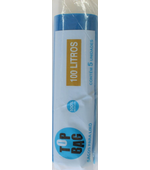 Saco p/ lixo 100lt Azul Rolo c/ 05 Top Bag