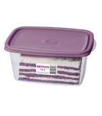 Pote Plástico Retangular c/Tampa Açaí 1,4l Sanremo 185