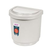 Lixeira de Plastico C/Tampa Sanremo 2,5L Bege Ref. SR2203