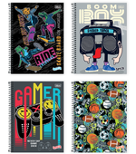 Caderno 1x1 80fls Capa Dura Spice Masculino Tilibra 9165