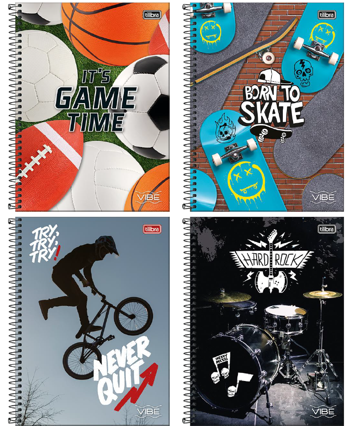 Caderno vibe masculino