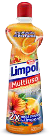Limpador multiuso laranja e azul