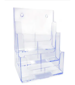 Organizador de Documentos Triplo Vertical Maxcril Cristal 70032