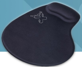 Mouse pad punho gel preto maxprint