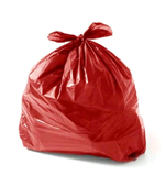 Saco p/ lixo 100lt A1 Vermelho Junior Reforçado c/ 100