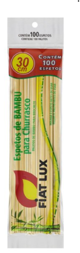 Palito espeto bambu fiat lux