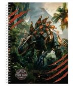 Caderno 1x1 80fls Capa Dura Cyber Dinos Troppo 4033