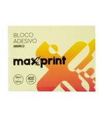 Post It 38x50 Amarelo Pastel 4 blocos c/ 100f Maxprint