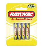 Pilha Palito Rayovac AAA Comum c/ 4