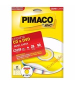 Etiq Carta p/ cd Pimaco Cd25b 25f c/ 50 2 Et/pf 115m