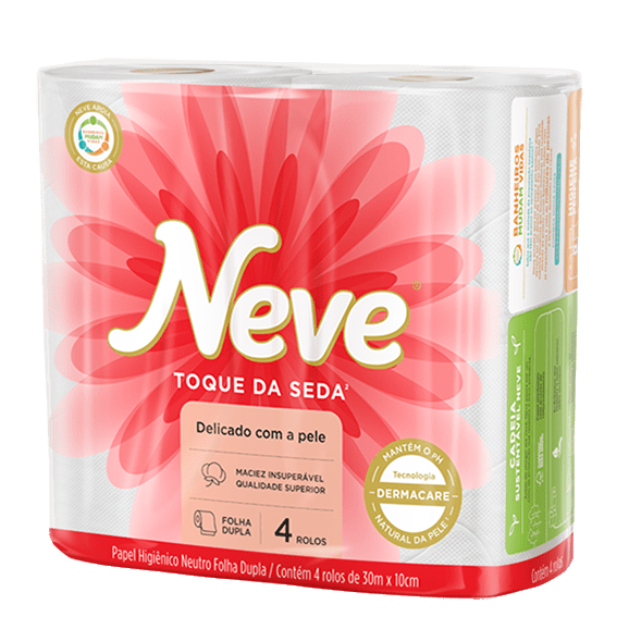 PAPEL HIGIENICO NEVE NEUTRO 30MTS PCT C/ 4 F.DUPLA