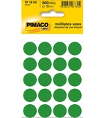 Etiq Tp-19 Verde c/ 200 Pimaco