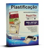 Refil Plastico p/ plastifica A4 125m Polaseal Pouch Film c/ 100