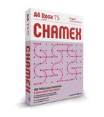 Papel A4 75g Rosa c/ 500 Chamex
